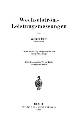 Wechselstrom-Leistungsmessungen