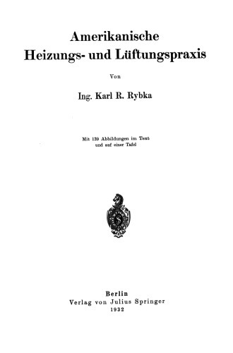 Amerikanische Heizungs- und Lüftungspraxis
