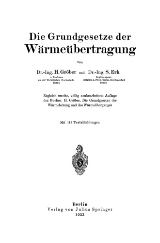 Die Grundgesetze der Wärmeübertragung