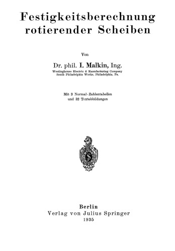 Festigkeitsberechnung rotierender Scheiben