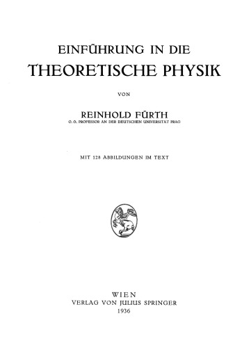 Einführung in die Theoretische Physik