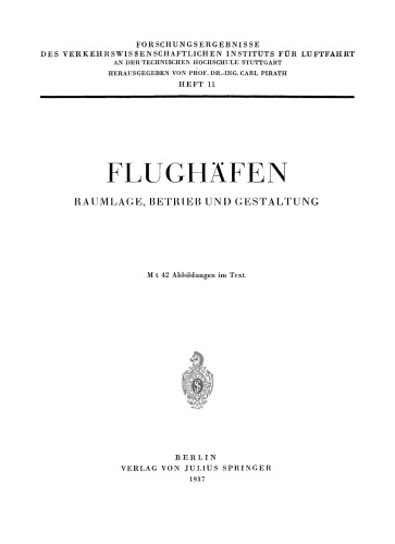 Flughäfen. Raumlage, Betrieb und Gestaltung