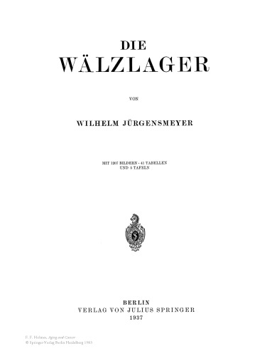 Die Wälzlager