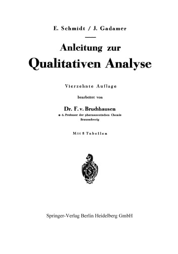 Anleitung zur Qualitativen Analyse