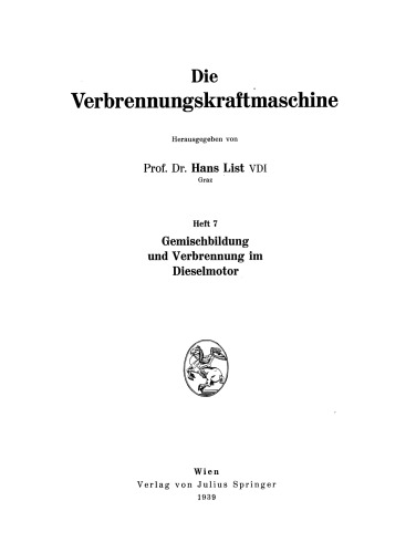 Gemischbildung und Verbrennung im Dieselmotor