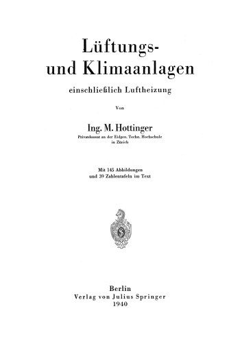 Lüftungs- und Klimaanlagen einschließlich Luftheizung