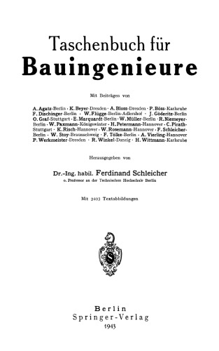 Taschenbuch für Bauingenieure