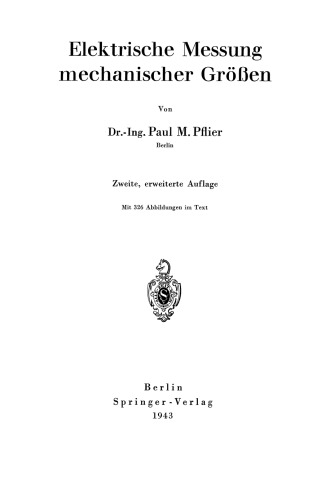Elektrische Messung mechanischer Größen