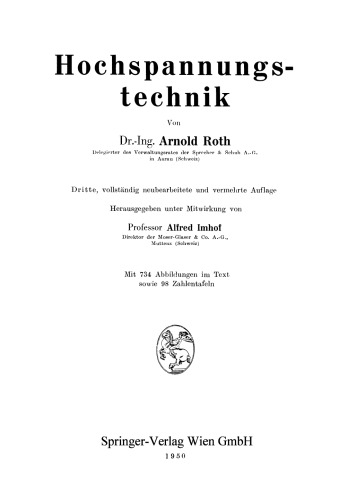 Hochspannungstechnik