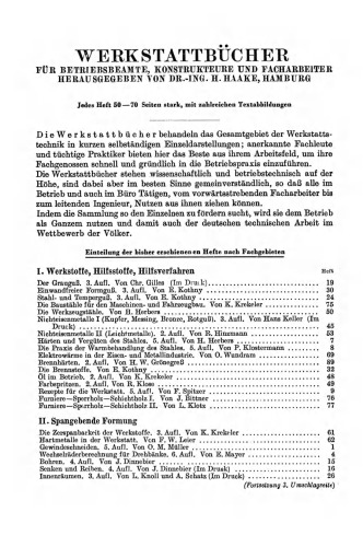 Der Holzmodellbau: Erster Teil Allgemeines. Einfachere Modelle