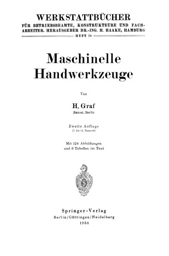 Maschinelle Handwerkzeuge