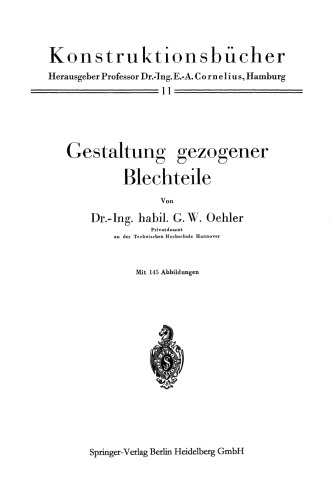 Gestaltung gezogener Blechteile