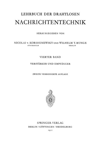 Lehrbuch der Drahtlosen Nachrichtentechnik