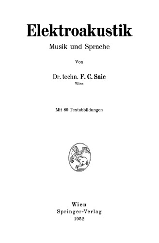 Elektroakustik: Musik und Sprache