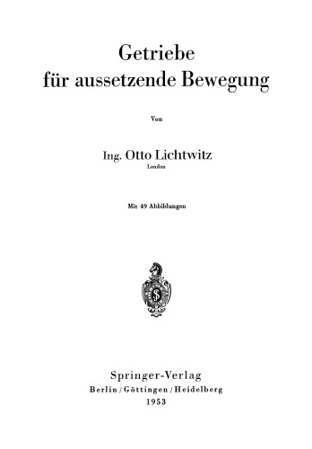 Getriebe für aussetzende Bewegung
