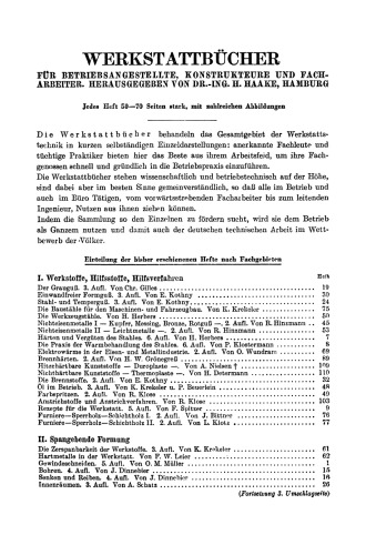 Prüfen und Instandhalten von Werkzeugen und anderen Betriebshilfsmitteln: Ausgewählte Beispiele