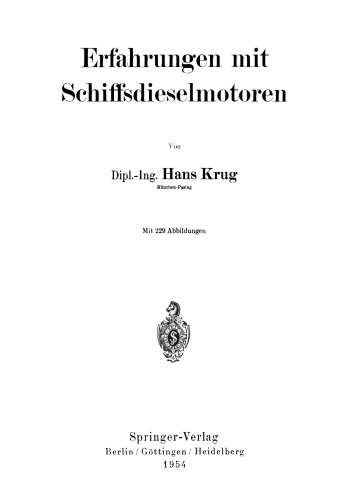 Erfahrungen mit Schiffsdieselmotoren