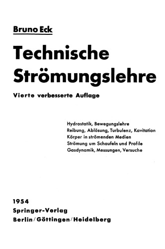 Technische Strömungslehre