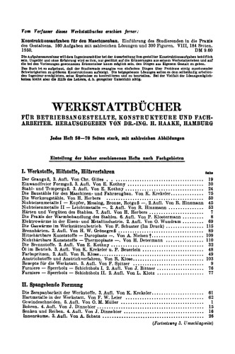 Das Lesen technischer Zeichnungen