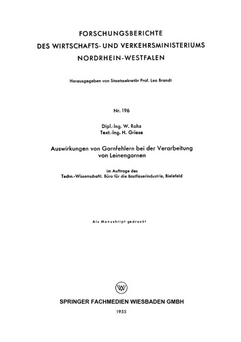 Auswirkungen von Garnfehlern bei der Verarbeitung von Leinengarnen