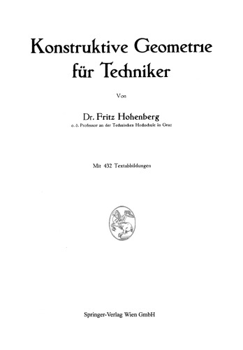 Konstruktive Geometrie für Techniker