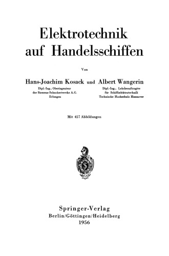 Elektrotechnik auf Handelsschiffen