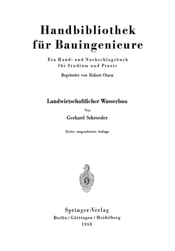 Landwirtschaftlicher Wasserbau