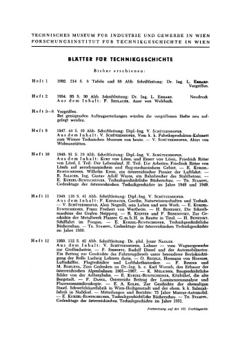 Blätter für Technikgeschichte
