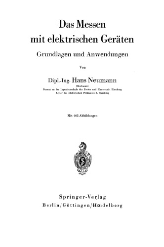 Das Messen mit elektrischen Geräten: Grundlagen und Anwendungen