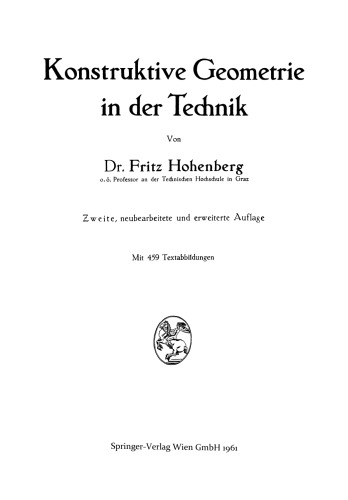 Konstruktive Geometrie in der Technik