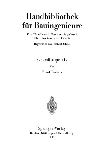 Grundbaupraxis