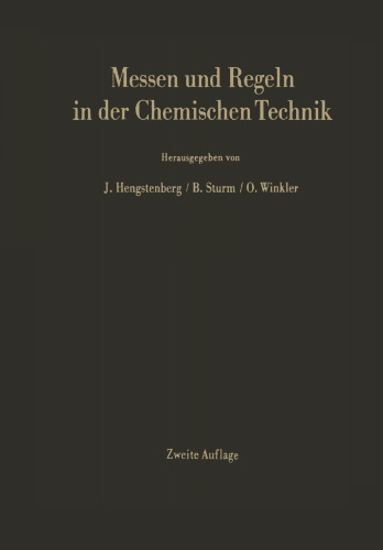 Messen und Regeln in der Chemischen Technik