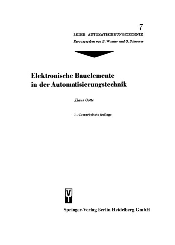 Elektronische Bauelemente in der Automatisierungstechnik
