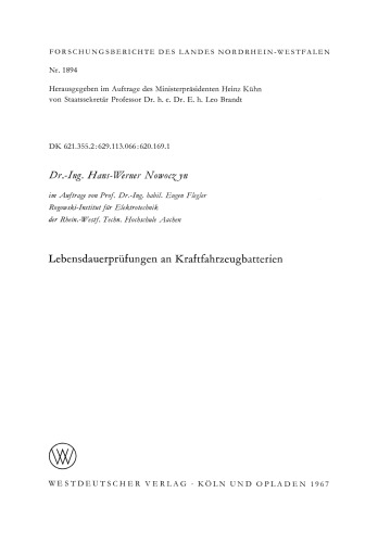 Lebensdauerprüfungen an Kraftfahrzeugbatterien