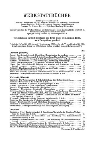 Der Vorrichtungsbau: Zweiter Teil: Typische allgemein verwendbare Vorrichtungen (Konstruktive Grundsätze, Beispiele, Fehler)