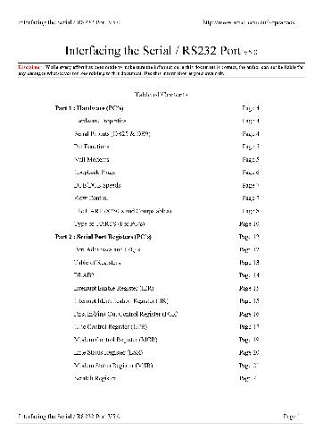 Interfacing the RS232 port.V5.0