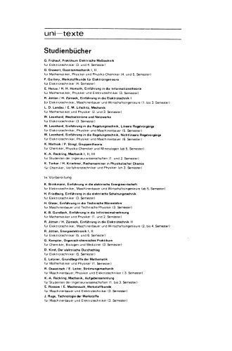 Praktikum Elektrische Meßtechnik: für Elektrotechniker, Technische Physiker und Maschinenbauer im 3. und 4. Semester