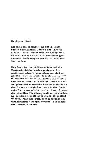 Stochastische Automaten