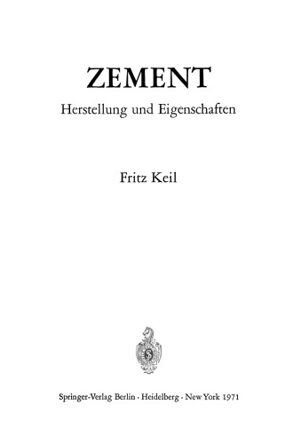 Zement: Herstellung und Eigenschaften
