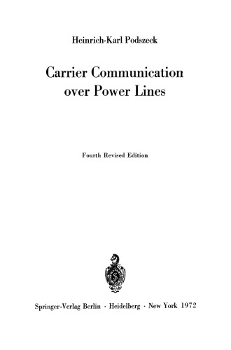 Carrier Communication over Power Lines