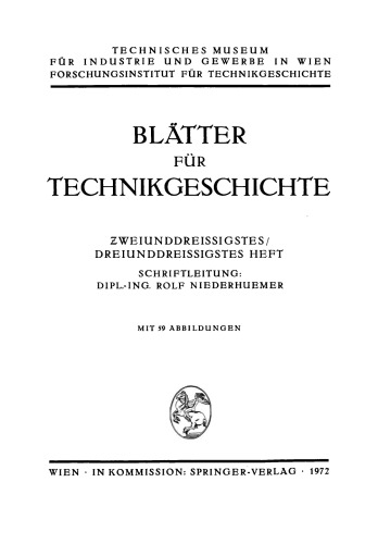 Blätter für Technikgeschichte