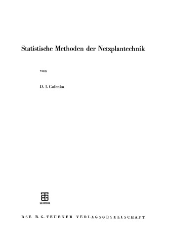 Statistische Methoden der Netzplantechnik