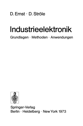 Industrieelektronik: Grundlagen · Methoden · Anwendungen