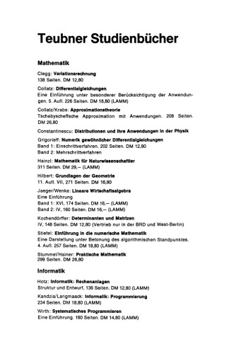 Approximationstheorie: Tschebyscheffsche Approximation mit Anwendungen