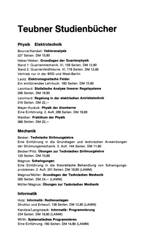 Regelung in der elektrischen Antriebstechnik