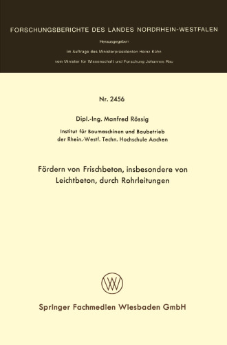 Fördern von Frischbeton, insbesondere von Leichtbeton, durch Rohrleitungen