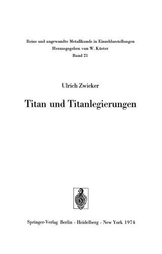 Titan und Titanlegierungen