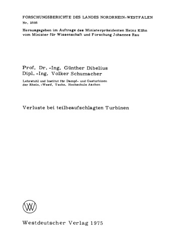 Verluste bei teilbeaufschlagten Turbinen