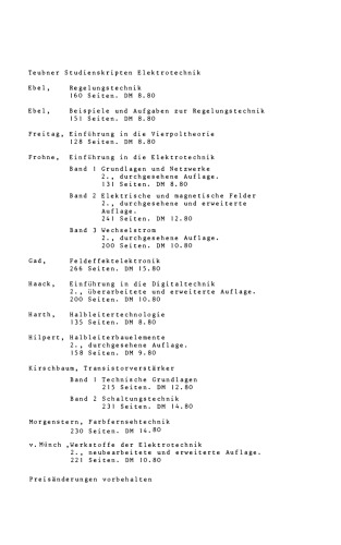 Elektrisches Messen nichtelektrischer Größen