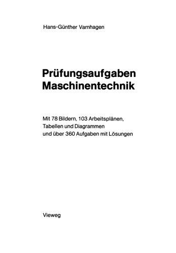 Prüfungsaufgaben Maschinentechnik